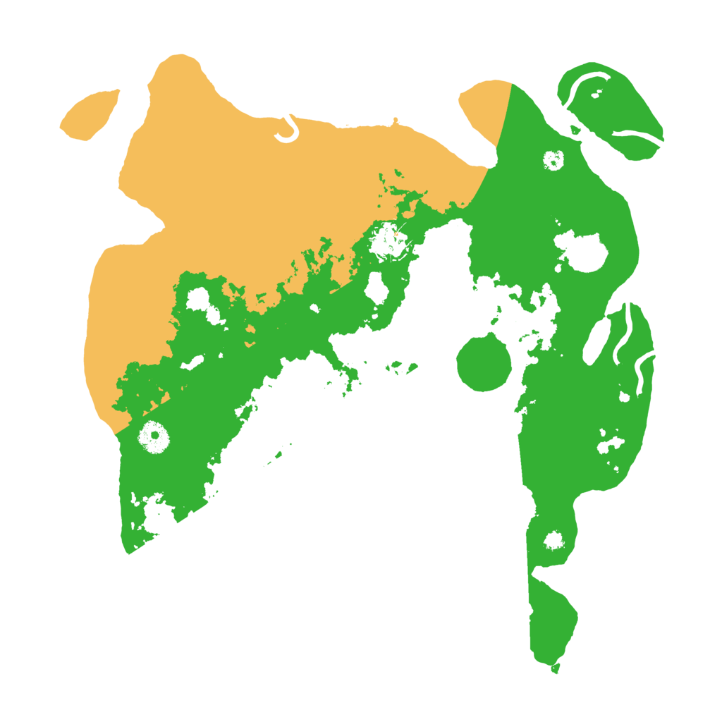 Biome Rust Map: Procedural Map, Size: 3550, Seed: 673256