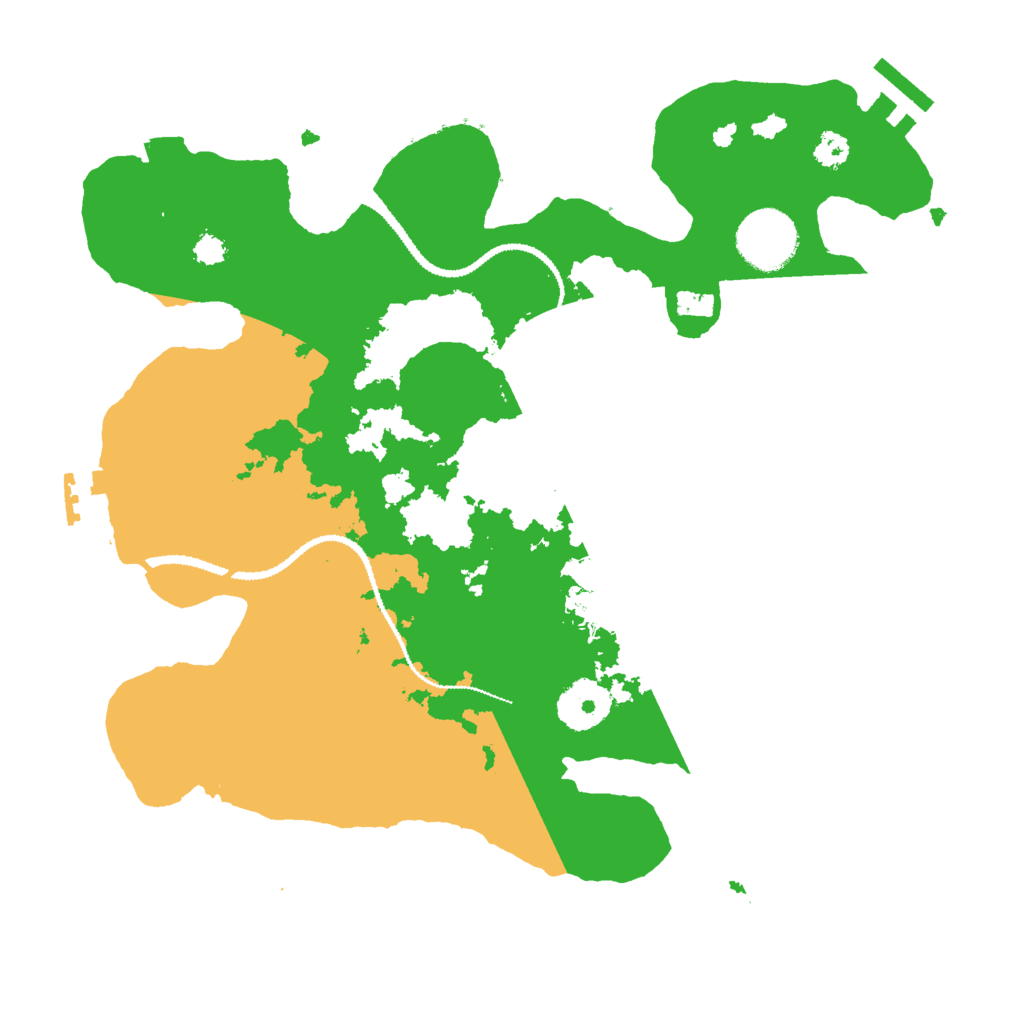 Biome Rust Map: Procedural Map, Size: 3000, Seed: 168