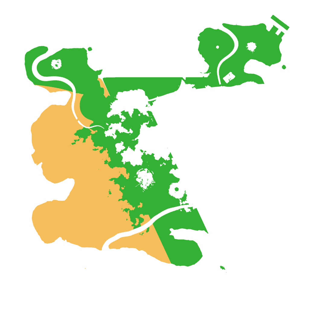 Biome Rust Map: Procedural Map, Size: 3000, Seed: 168