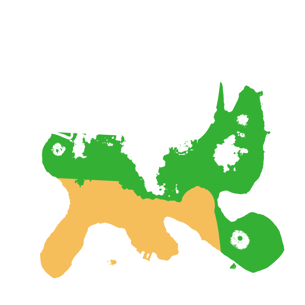 Biome Rust Map: Procedural Map, Size: 2500, Seed: 42453563