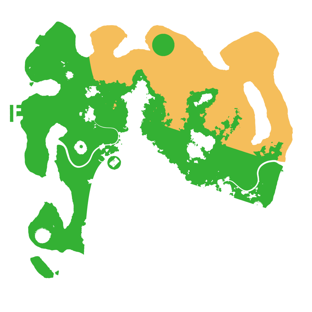 Biome Rust Map: Procedural Map, Size: 3700, Seed: 1197804555