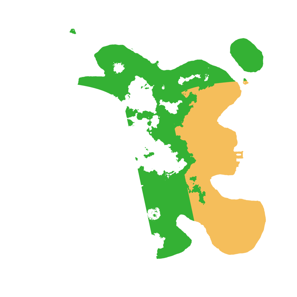 Biome Rust Map: Procedural Map, Size: 2500, Seed: 553387805