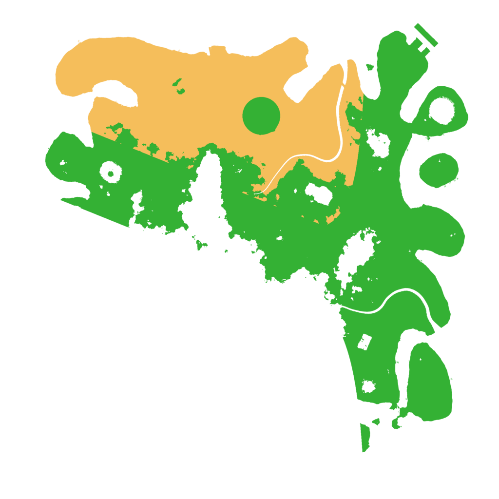 Biome Rust Map: Procedural Map, Size: 3500, Seed: 1927178146