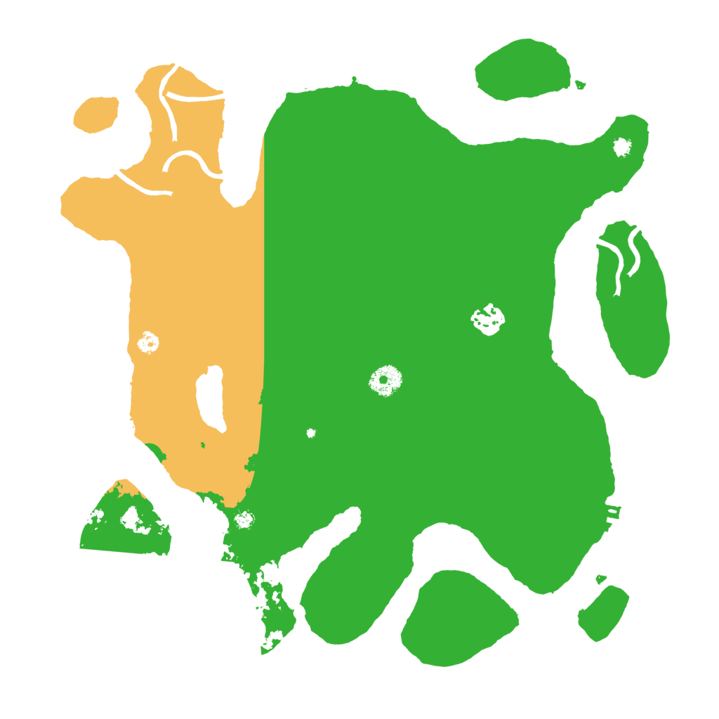 Biome Rust Map: Procedural Map, Size: 3500, Seed: 493