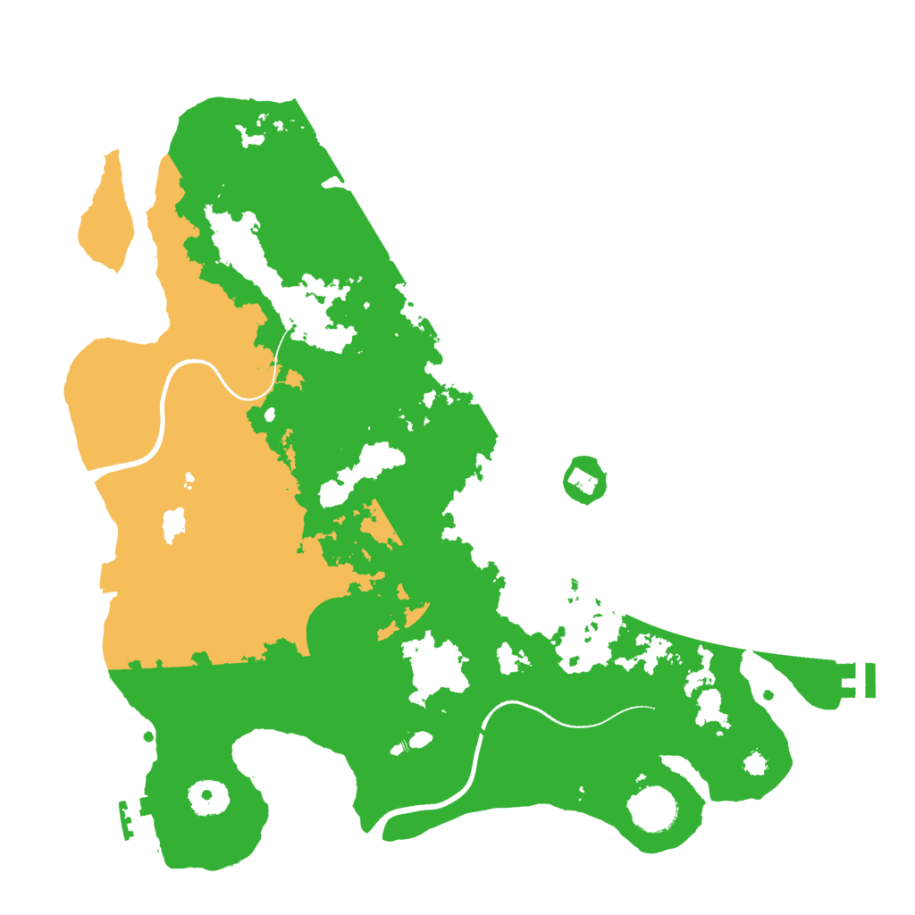 Biome Rust Map: Procedural Map, Size: 3550, Seed: 72187