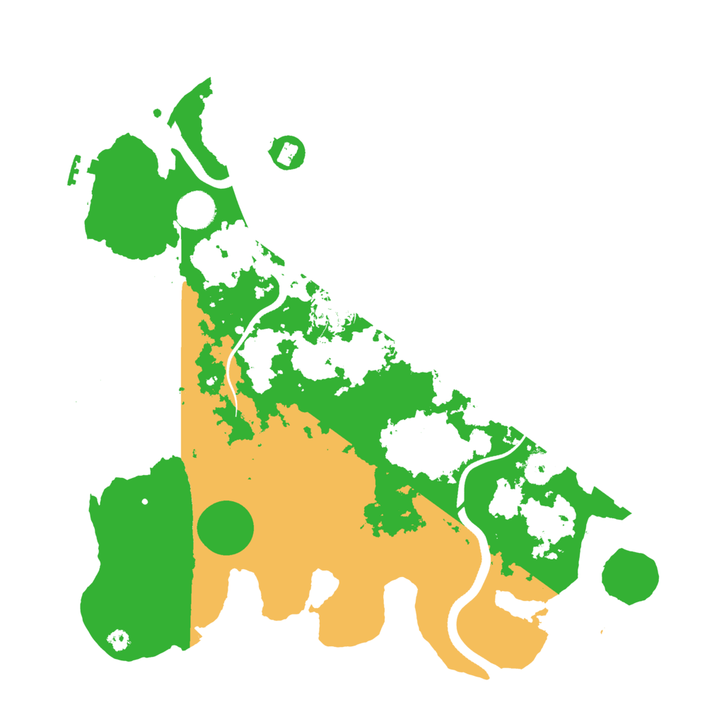 Biome Rust Map: Procedural Map, Size: 3500, Seed: 2553422