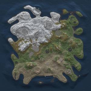 Thumbnail Rust Map: Procedural Map, Size: 3500, Seed: 139, 17 Monuments