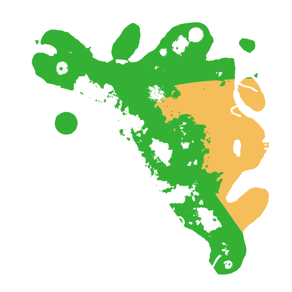 Biome Rust Map: Procedural Map, Size: 3500, Seed: 710