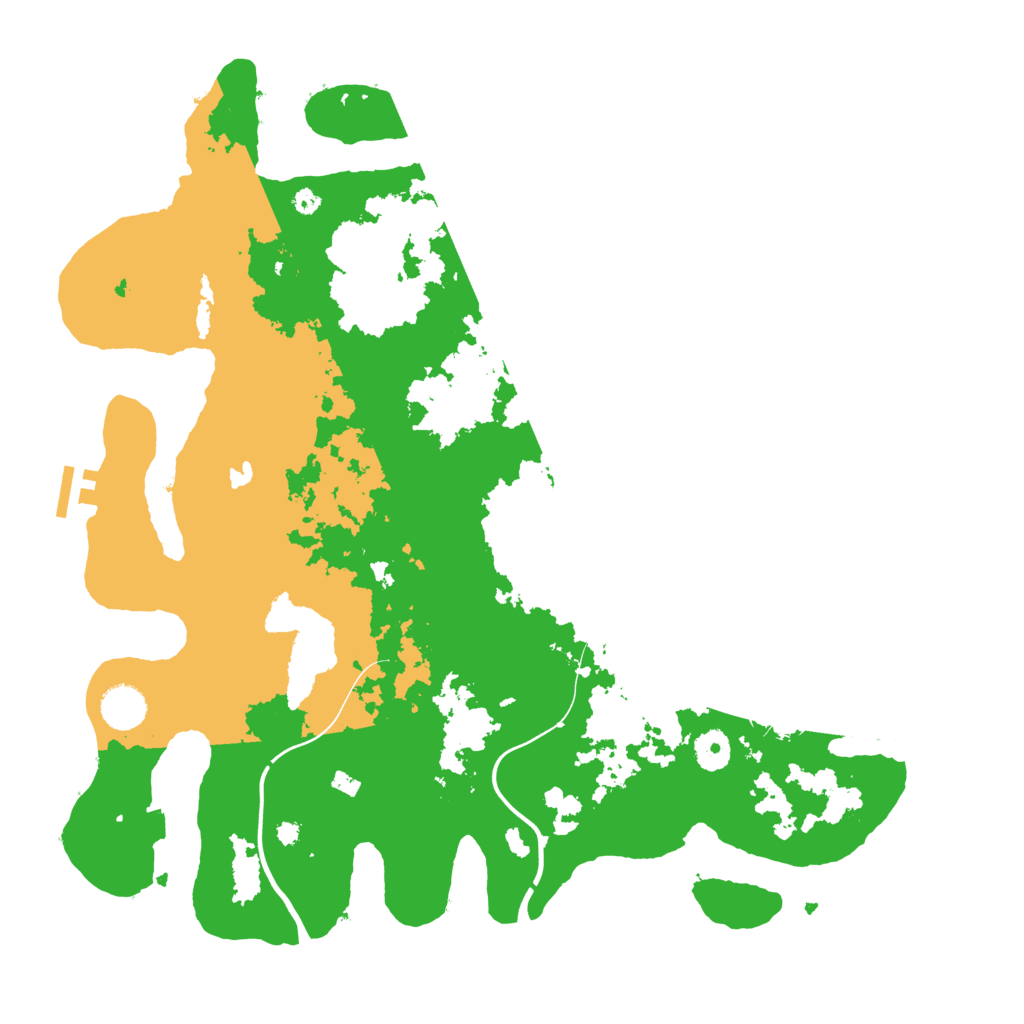 Biome Rust Map: Procedural Map, Size: 4000, Seed: 20445