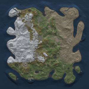 Thumbnail Rust Map: Procedural Map, Size: 3800, Seed: 384021656, 19 Monuments