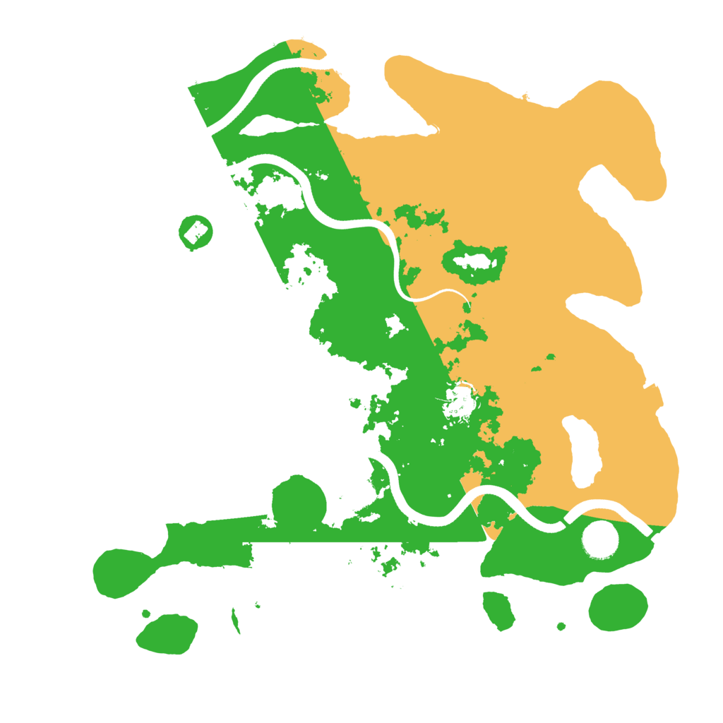 Biome Rust Map: Procedural Map, Size: 3500, Seed: 3245235