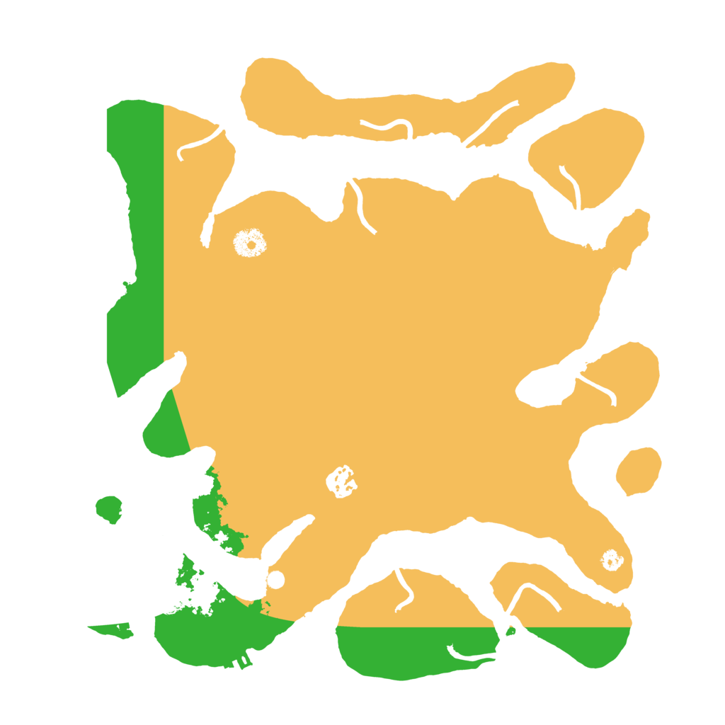 Biome Rust Map: Procedural Map, Size: 3550, Seed: 909612