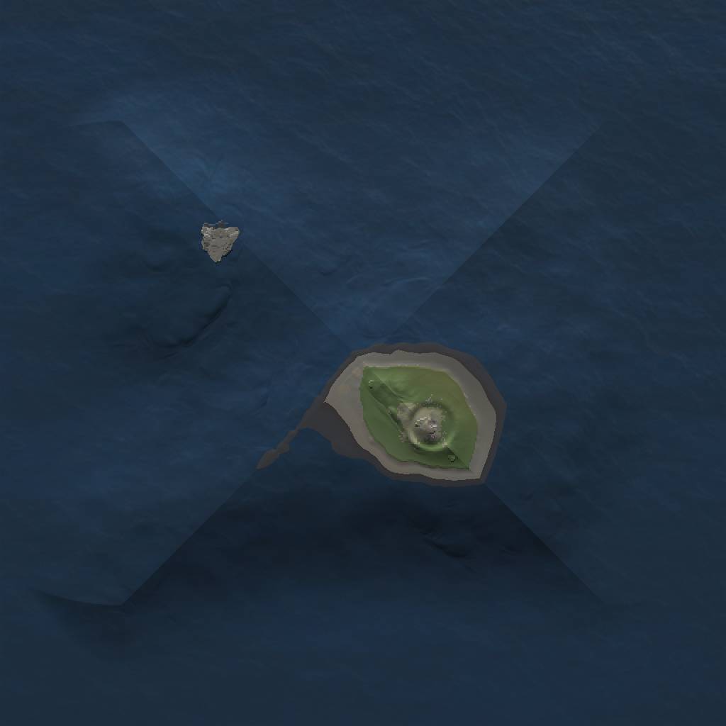 Rust Map: Procedural Map, Size: 1000, Seed: 46974, 3 Monuments