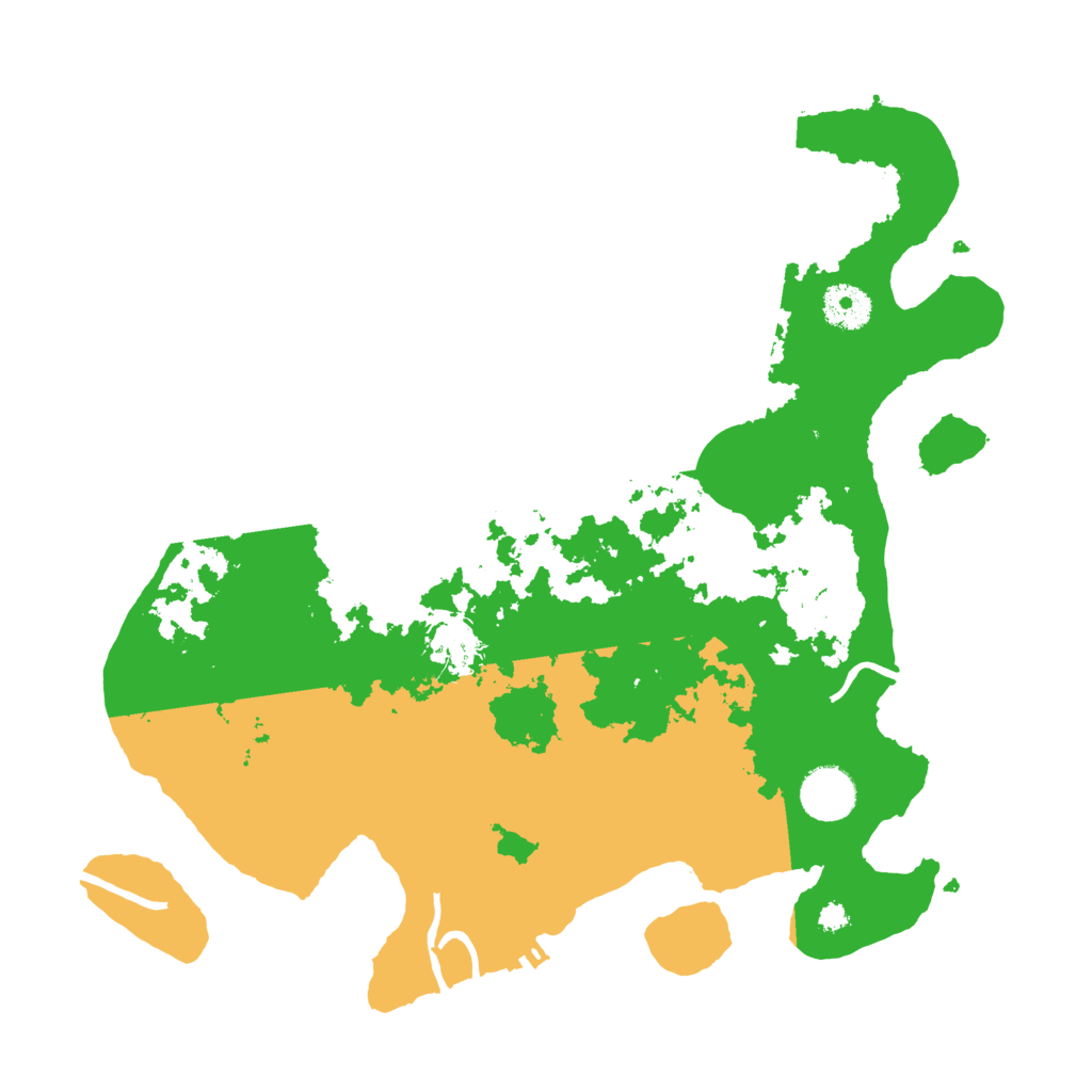 Biome Rust Map: Procedural Map, Size: 3500, Seed: 18729