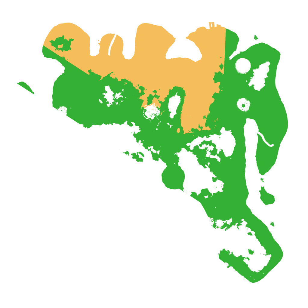 Biome Rust Map: Procedural Map, Size: 3550, Seed: 79521