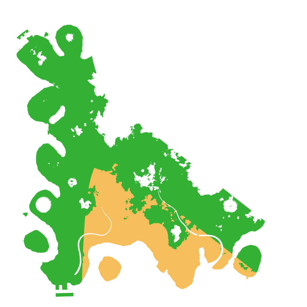 Biome Rust Map: Procedural Map, Size: 3500, Seed: 13680581