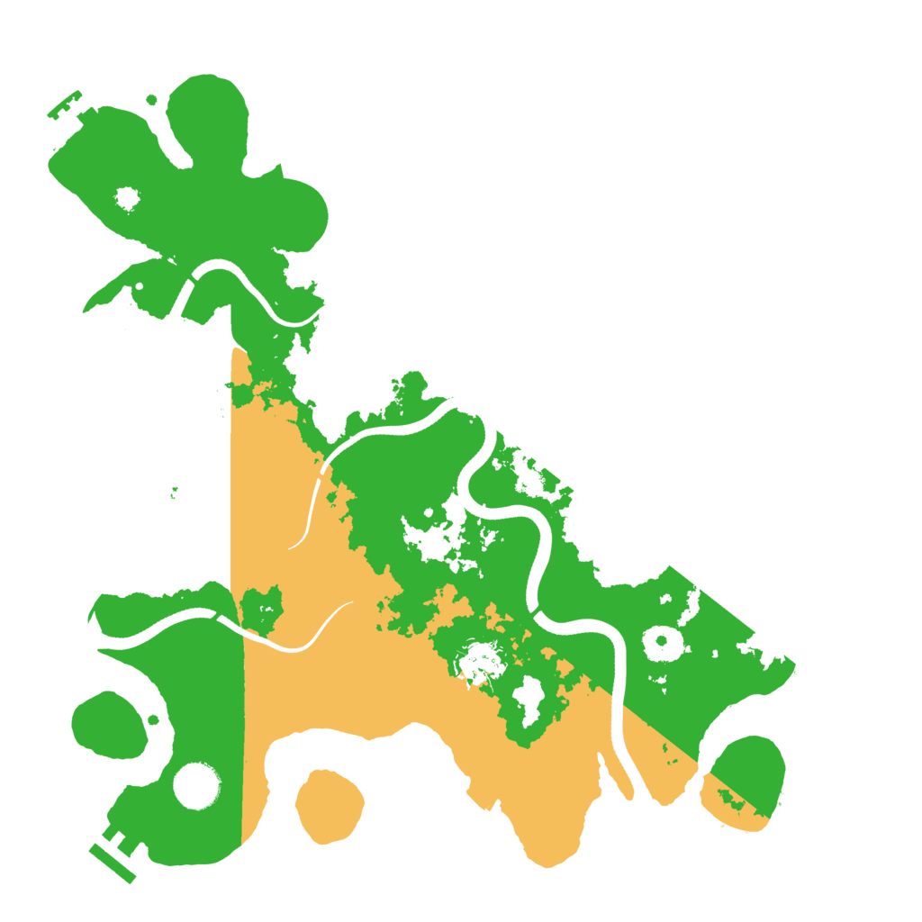 Biome Rust Map: Procedural Map, Size: 3500, Seed: 13680581