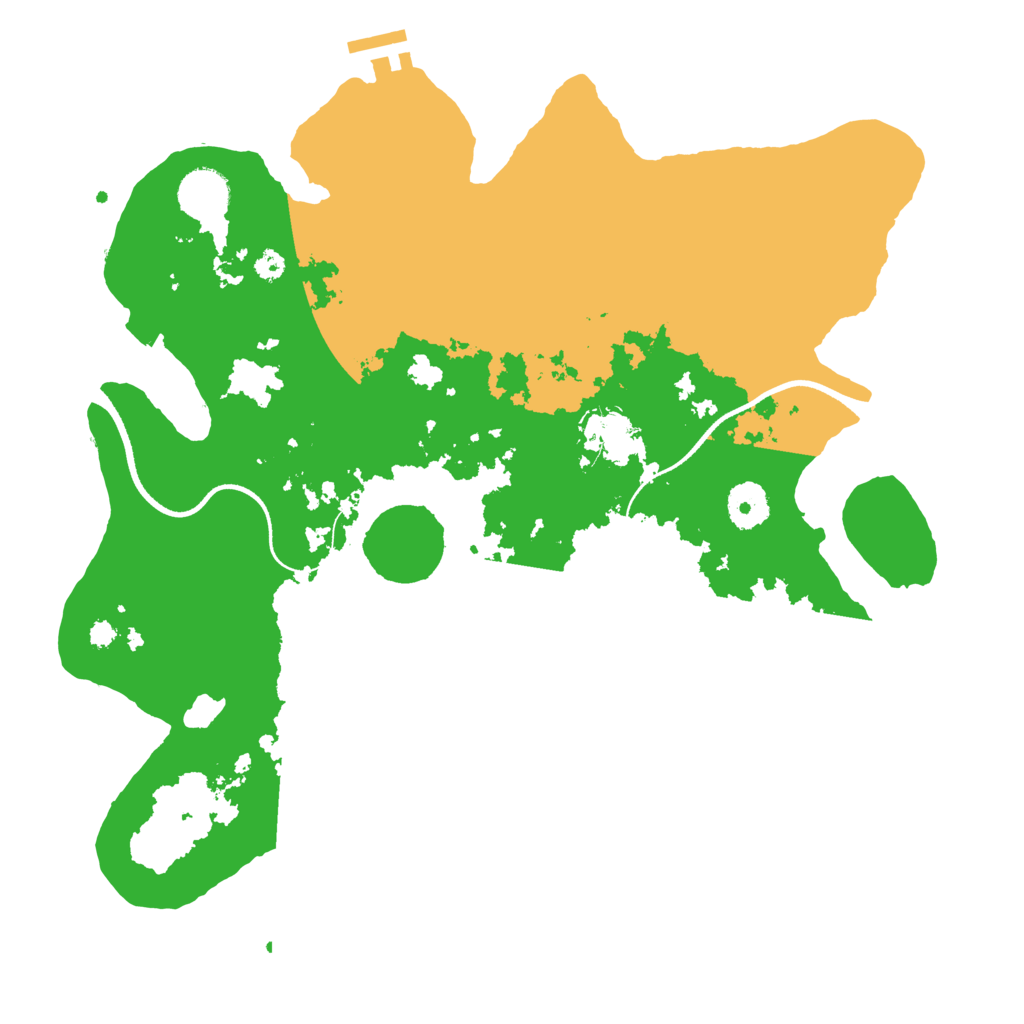 Biome Rust Map: Procedural Map, Size: 3500, Seed: 13744555