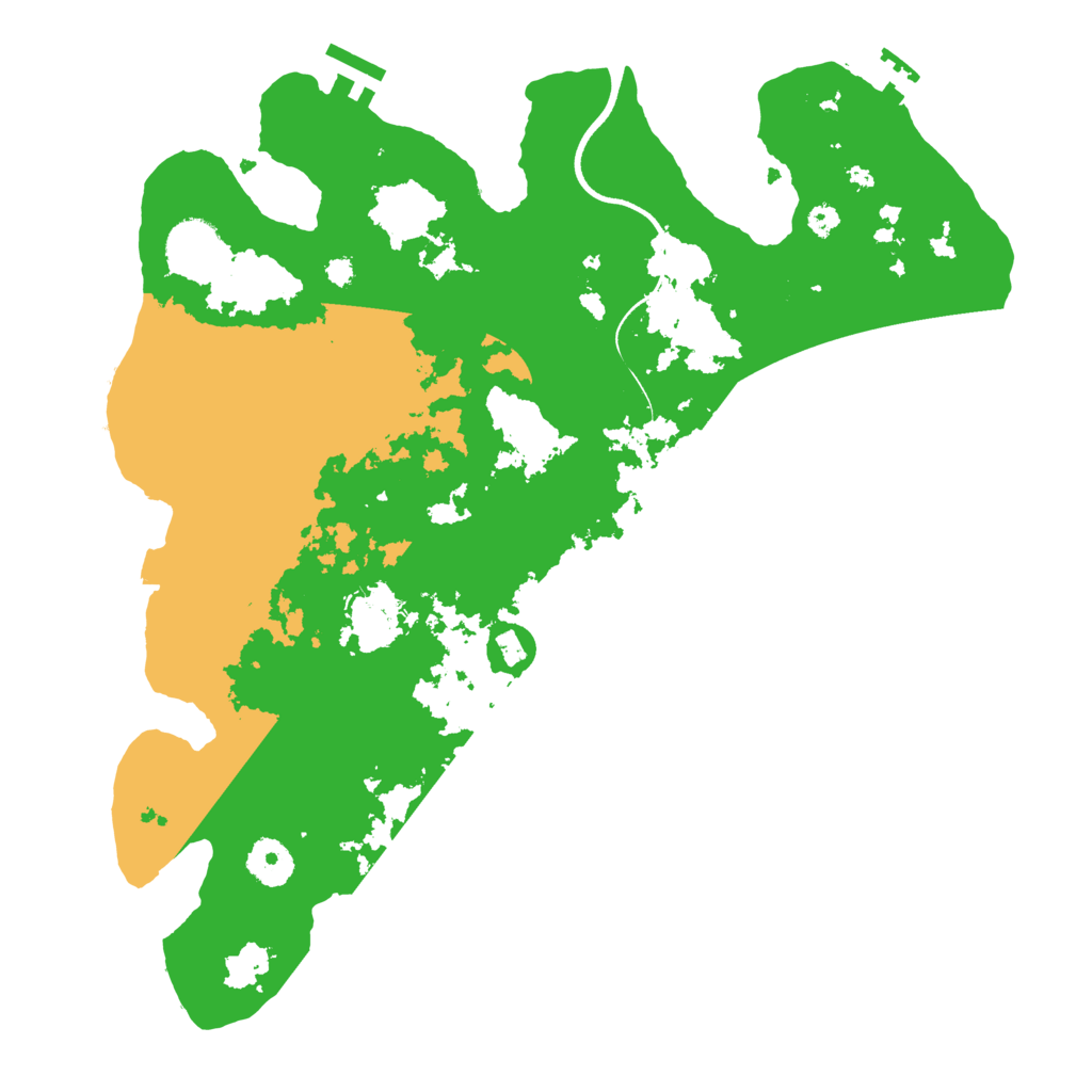 Biome Rust Map: Procedural Map, Size: 3550, Seed: 652930