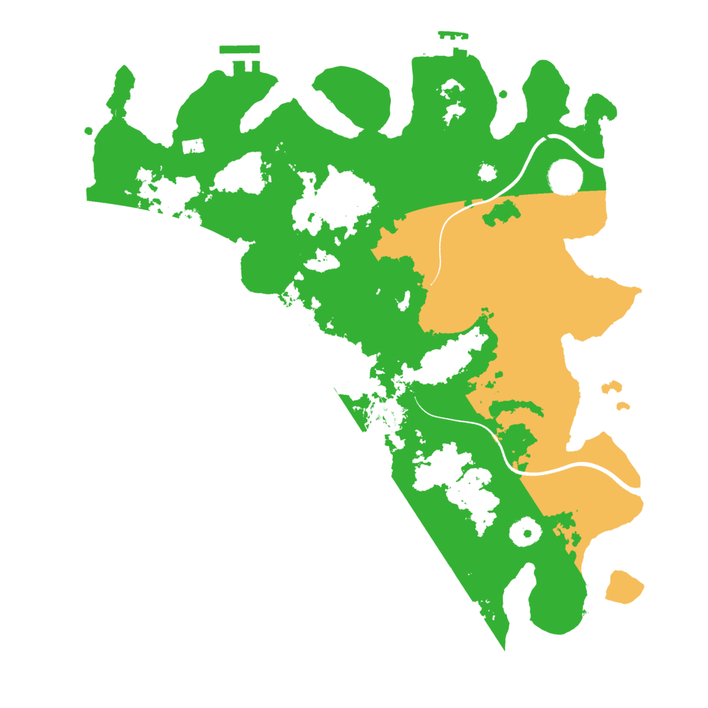 Biome Rust Map: Procedural Map, Size: 3550, Seed: 60123