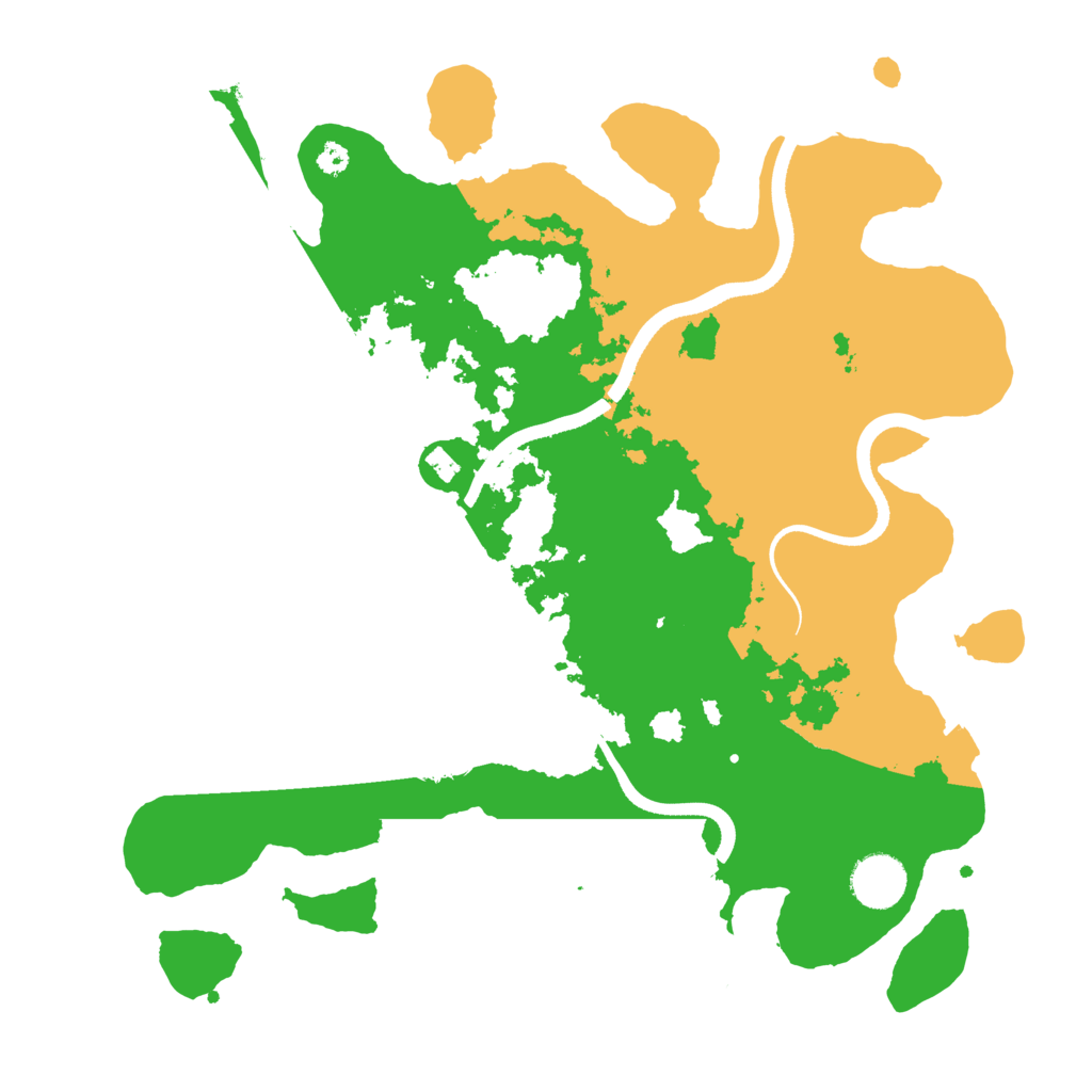 Biome Rust Map: Procedural Map, Size: 3500, Seed: 398276597
