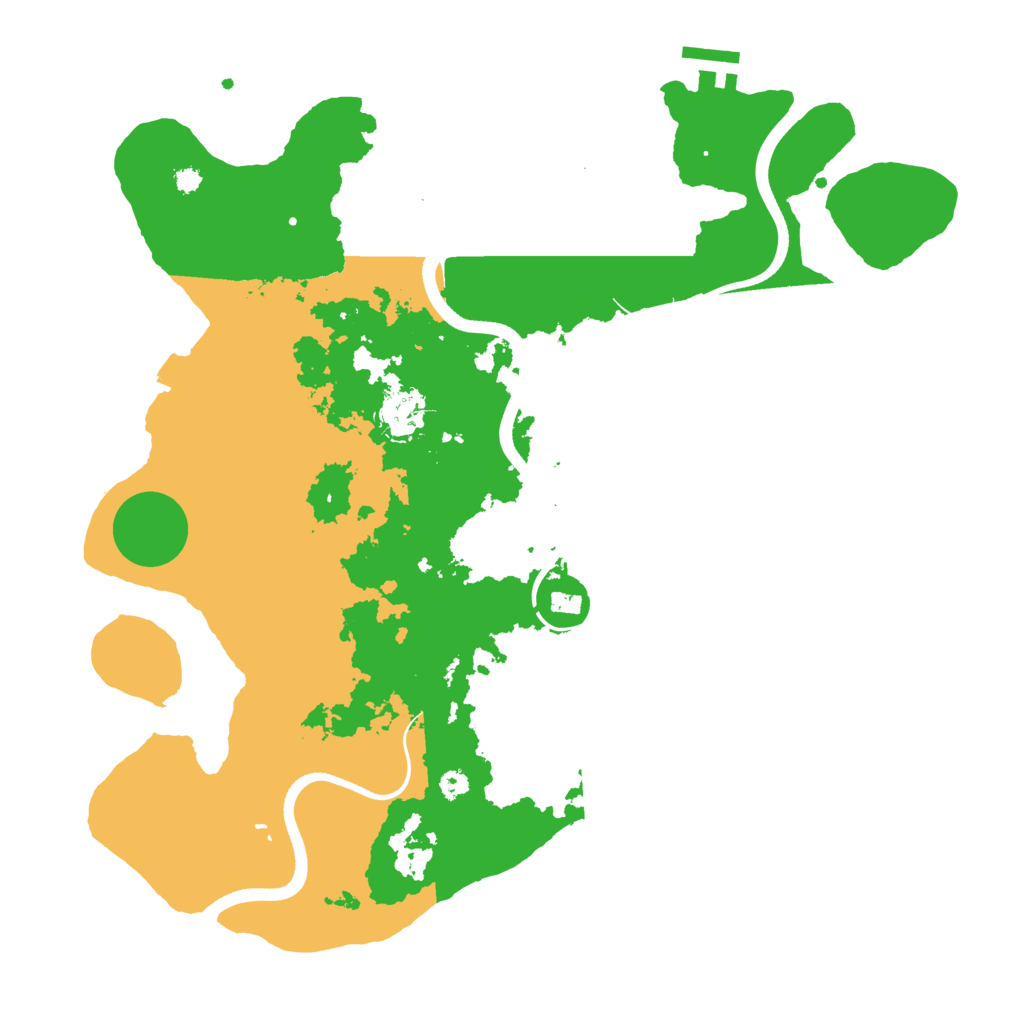 Biome Rust Map: Procedural Map, Size: 3600, Seed: 2808459