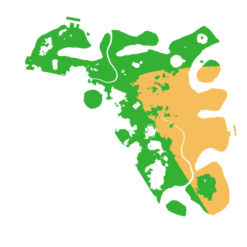 Biome Rust Map: Procedural Map, Size: 3550, Seed: 82195