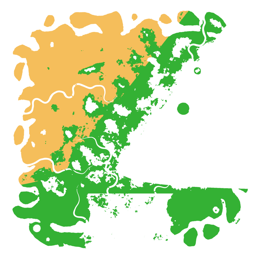 Biome Rust Map: Procedural Map, Size: 6000, Seed: 750654