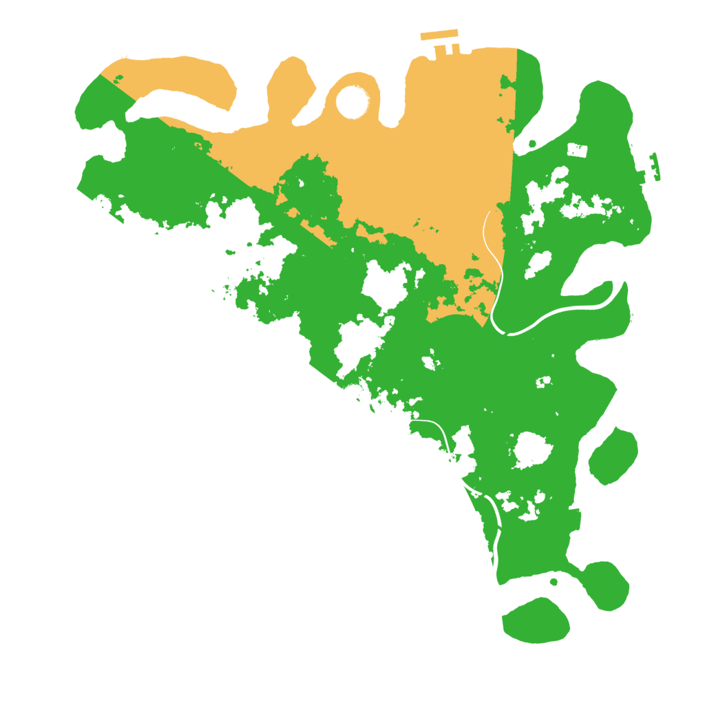 Biome Rust Map: Procedural Map, Size: 3800, Seed: 70436145