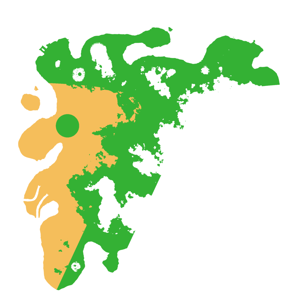 Biome Rust Map: Procedural Map, Size: 3500, Seed: 3564