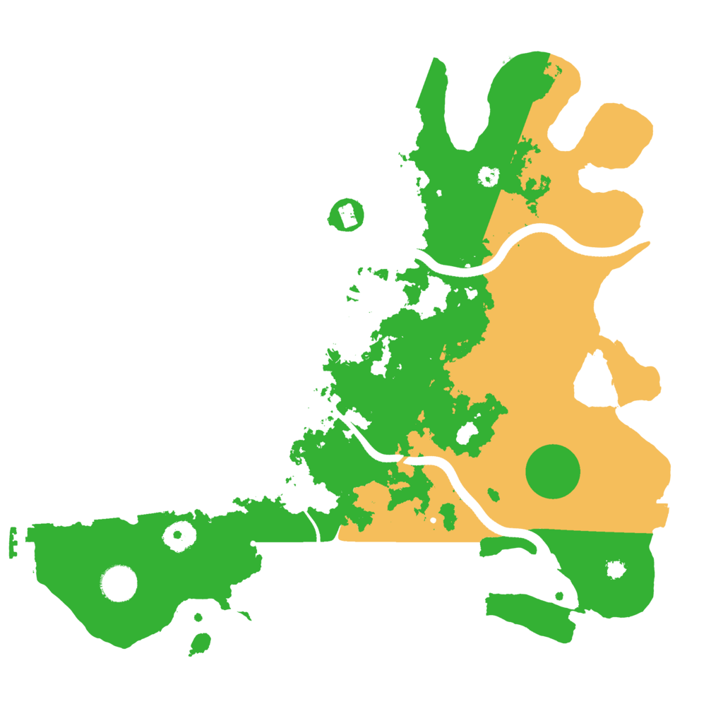 Biome Rust Map: Procedural Map, Size: 3500, Seed: 6105