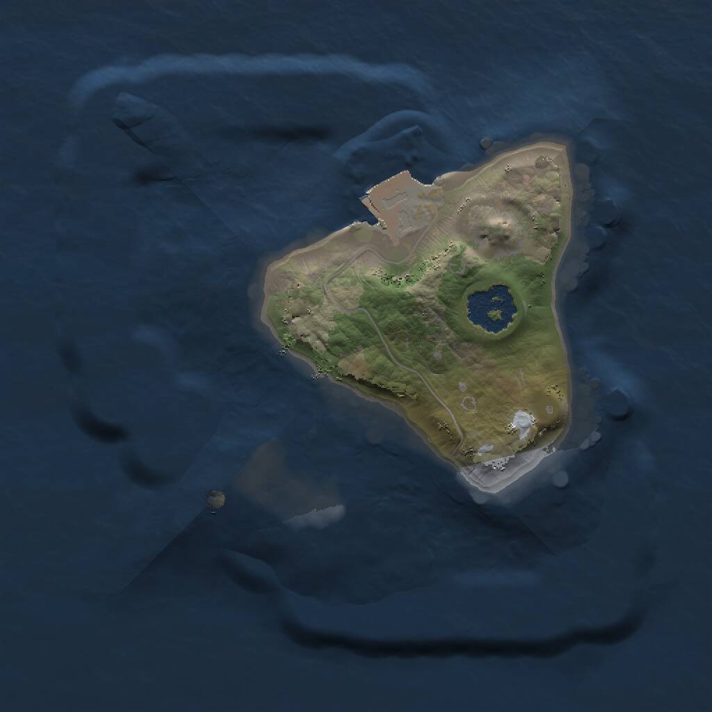 Rust Map: Procedural Map, Size: 1500, Seed: 1643508468, 1 Monuments