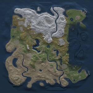 Thumbnail Rust Map: Procedural Map, Size: 4250, Seed: 3294432, 16 Monuments