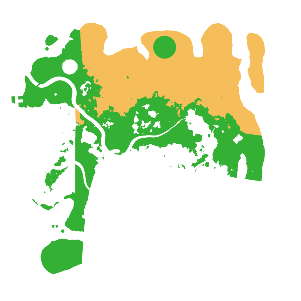 Biome Rust Map: Procedural Map, Size: 3500, Seed: 505404776