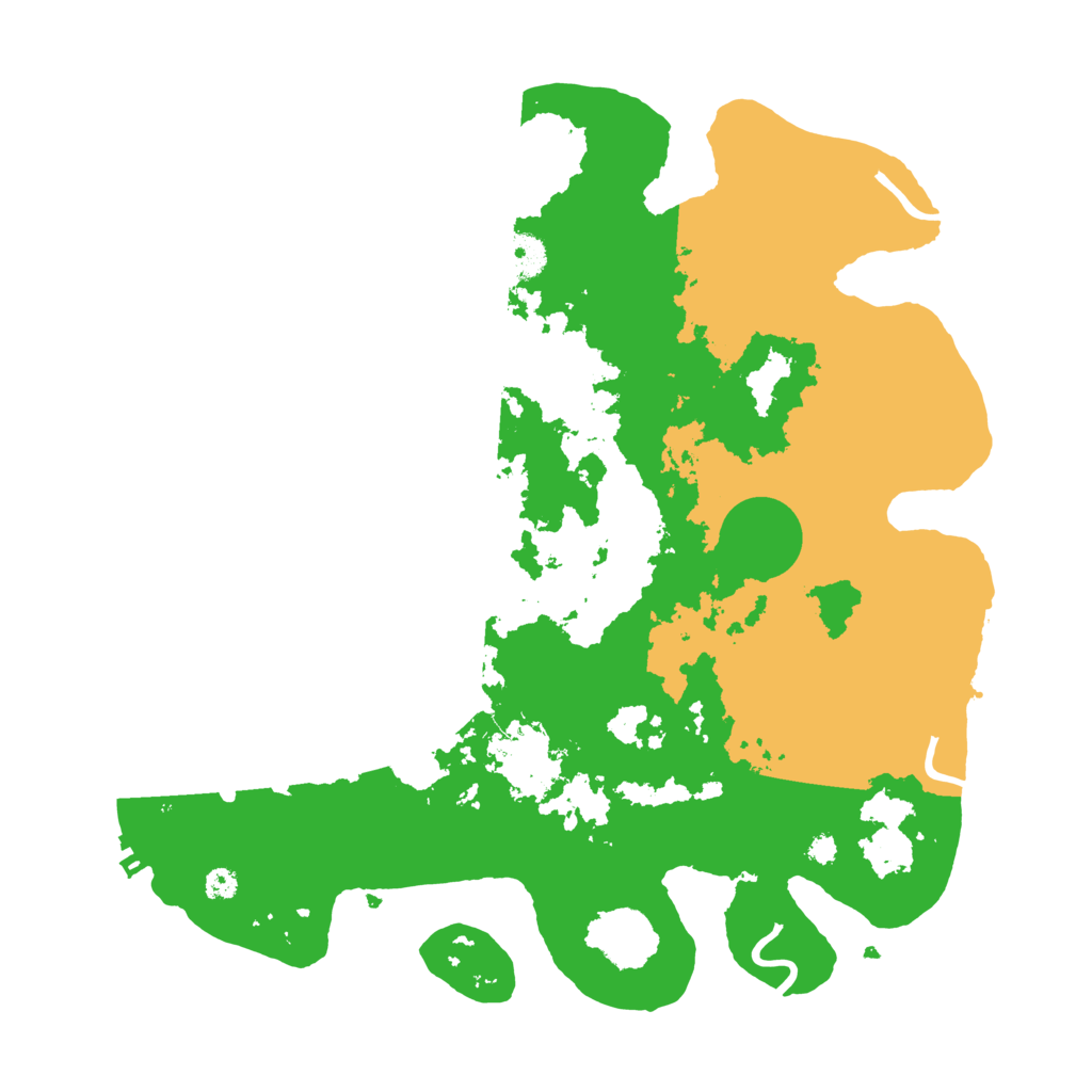 Biome Rust Map: Procedural Map, Size: 3500, Seed: 11205332