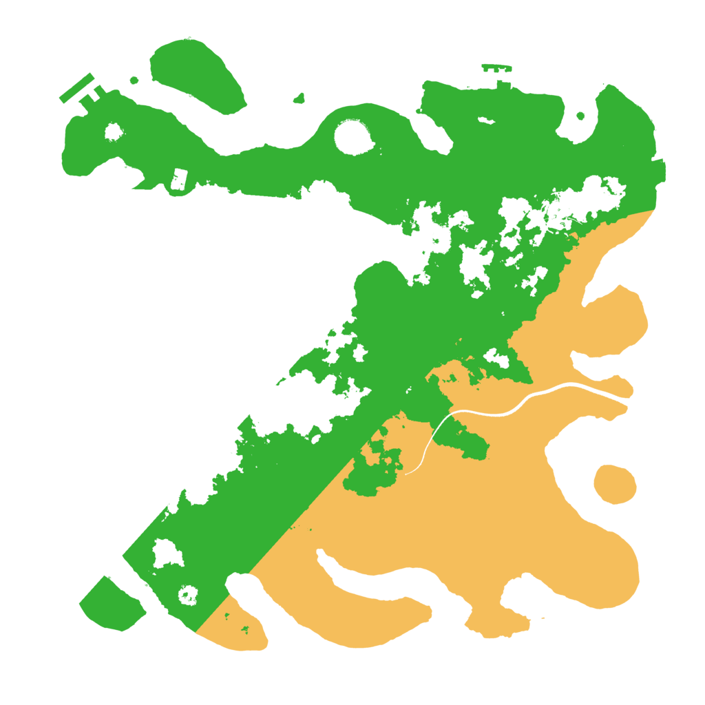 Biome Rust Map: Procedural Map, Size: 3550, Seed: 752414