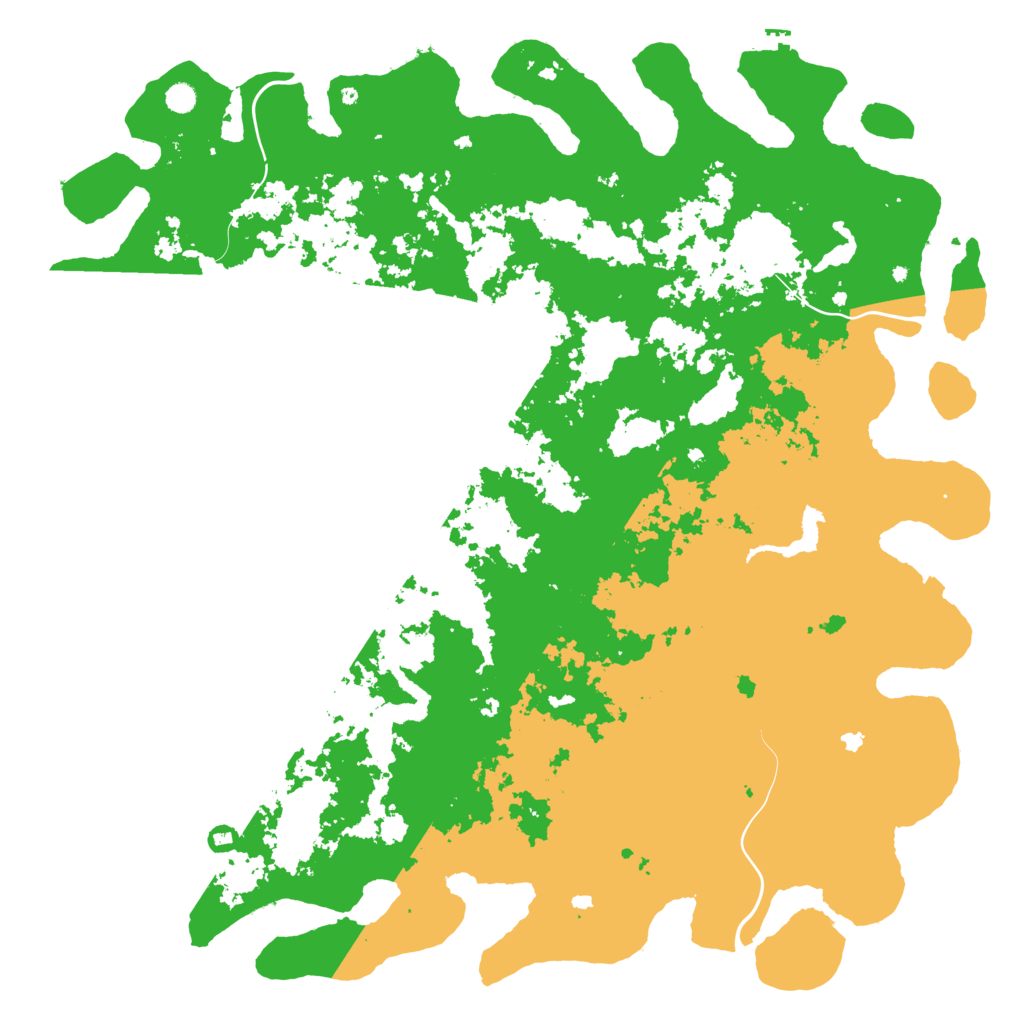 Biome Rust Map: Procedural Map, Size: 6000, Seed: 95209736