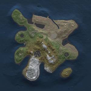 Thumbnail Rust Map: Procedural Map, Size: 2000, Seed: 8675309, 9 Monuments