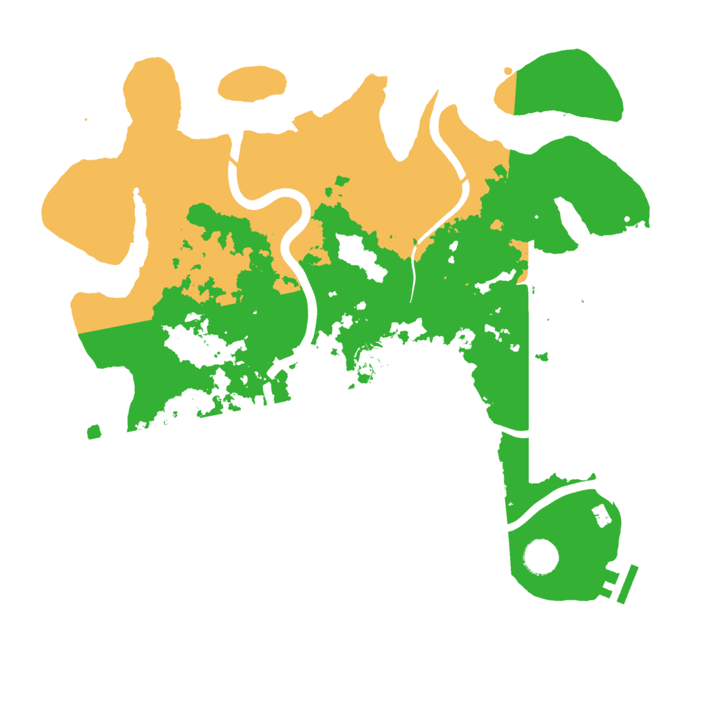 Biome Rust Map: Procedural Map, Size: 3550, Seed: 121946