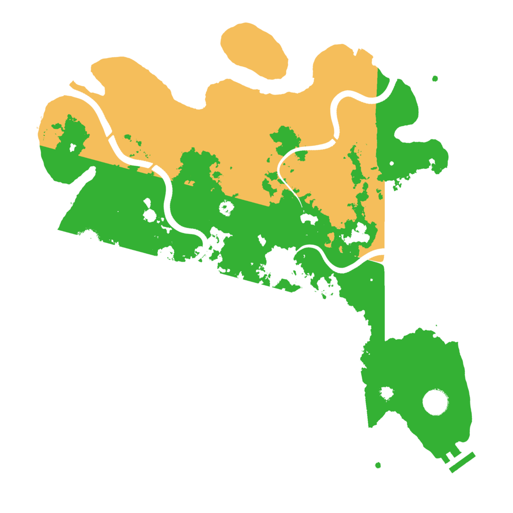 Biome Rust Map: Procedural Map, Size: 3550, Seed: 836485