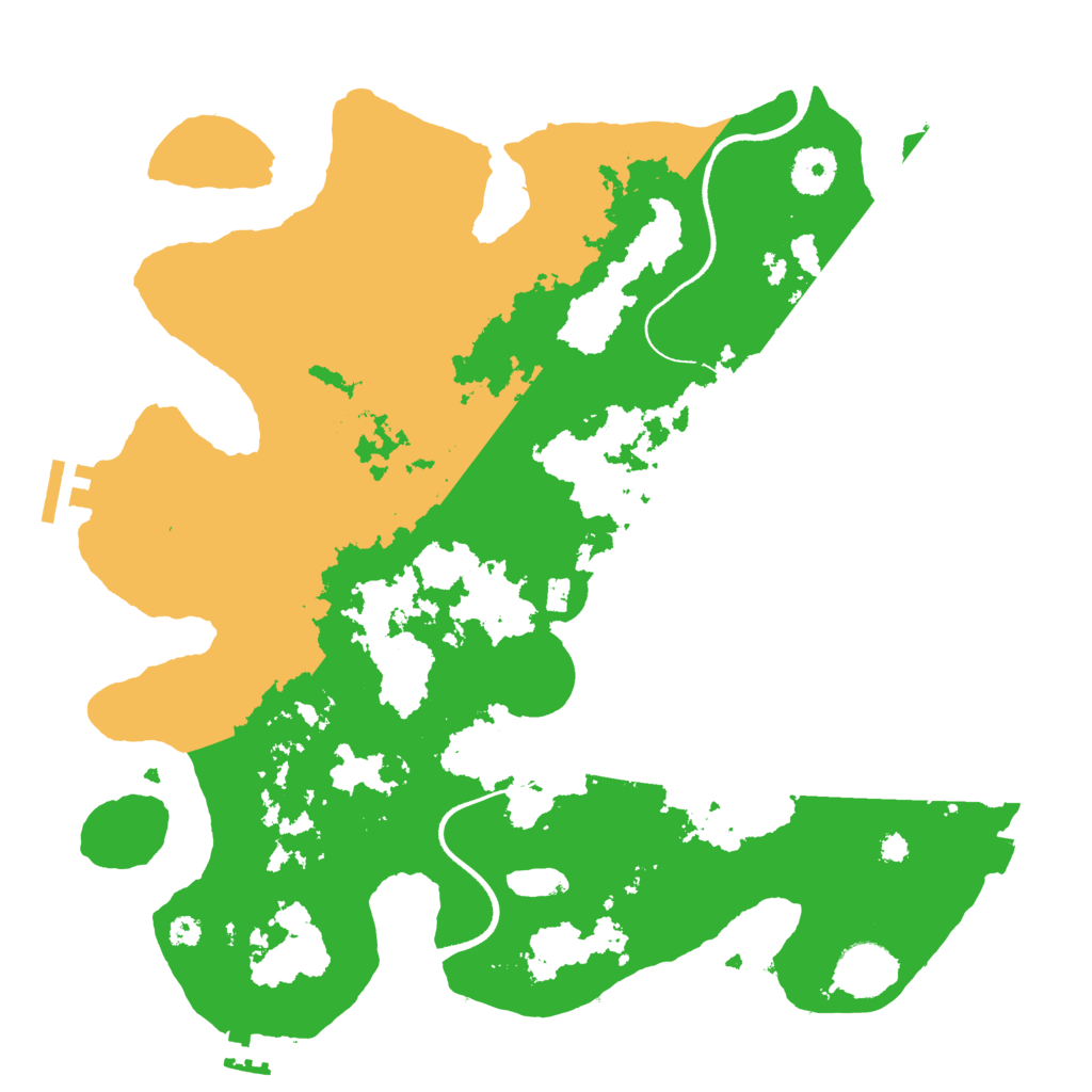 Biome Rust Map: Procedural Map, Size: 3500, Seed: 392062546