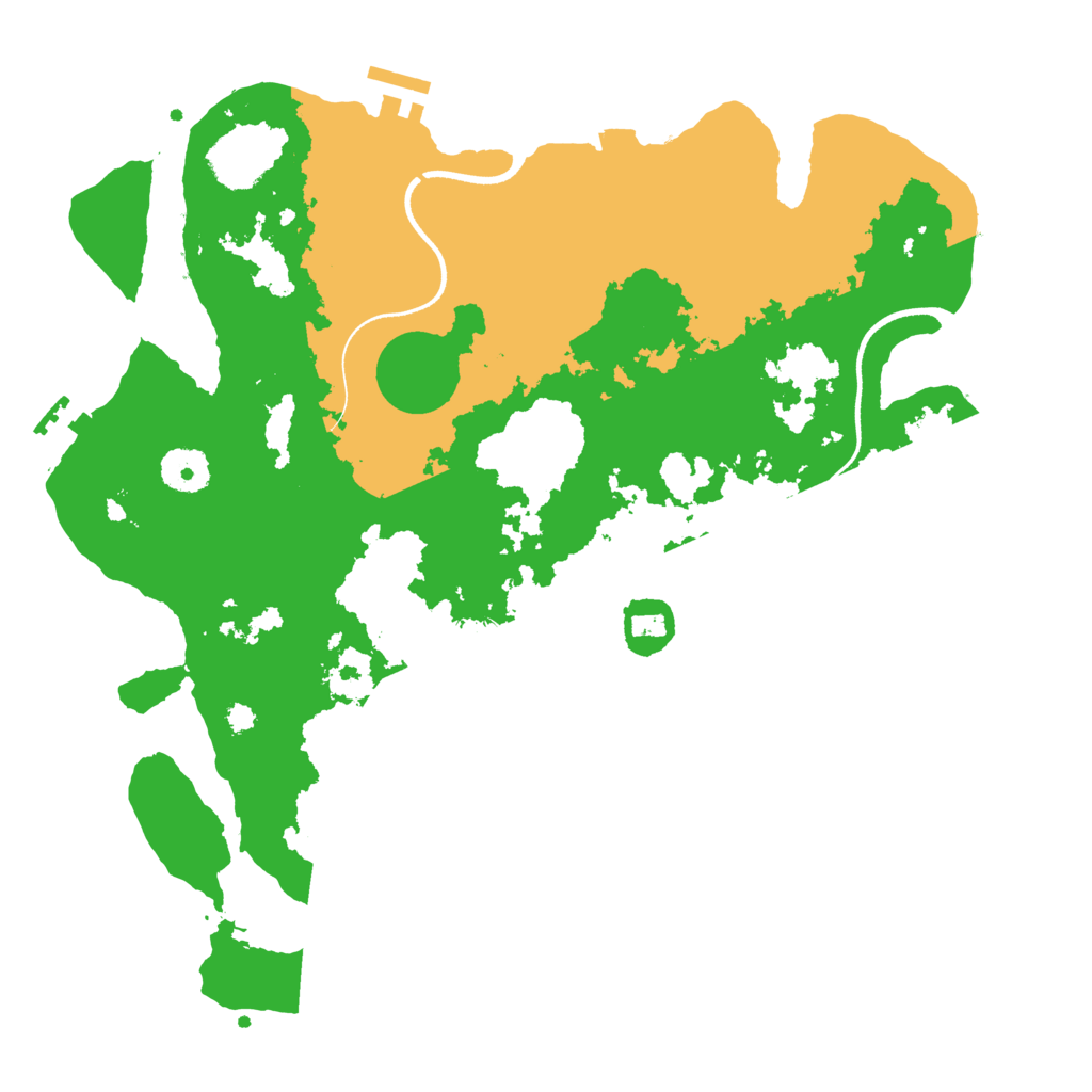 Biome Rust Map: Procedural Map, Size: 3500, Seed: 183570550