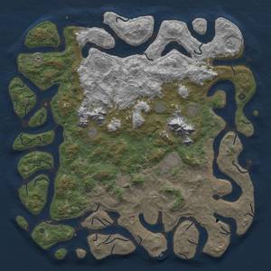 Thumbnail Rust Map: Procedural Map, Size: 6000, Seed: 6740, 19 Monuments