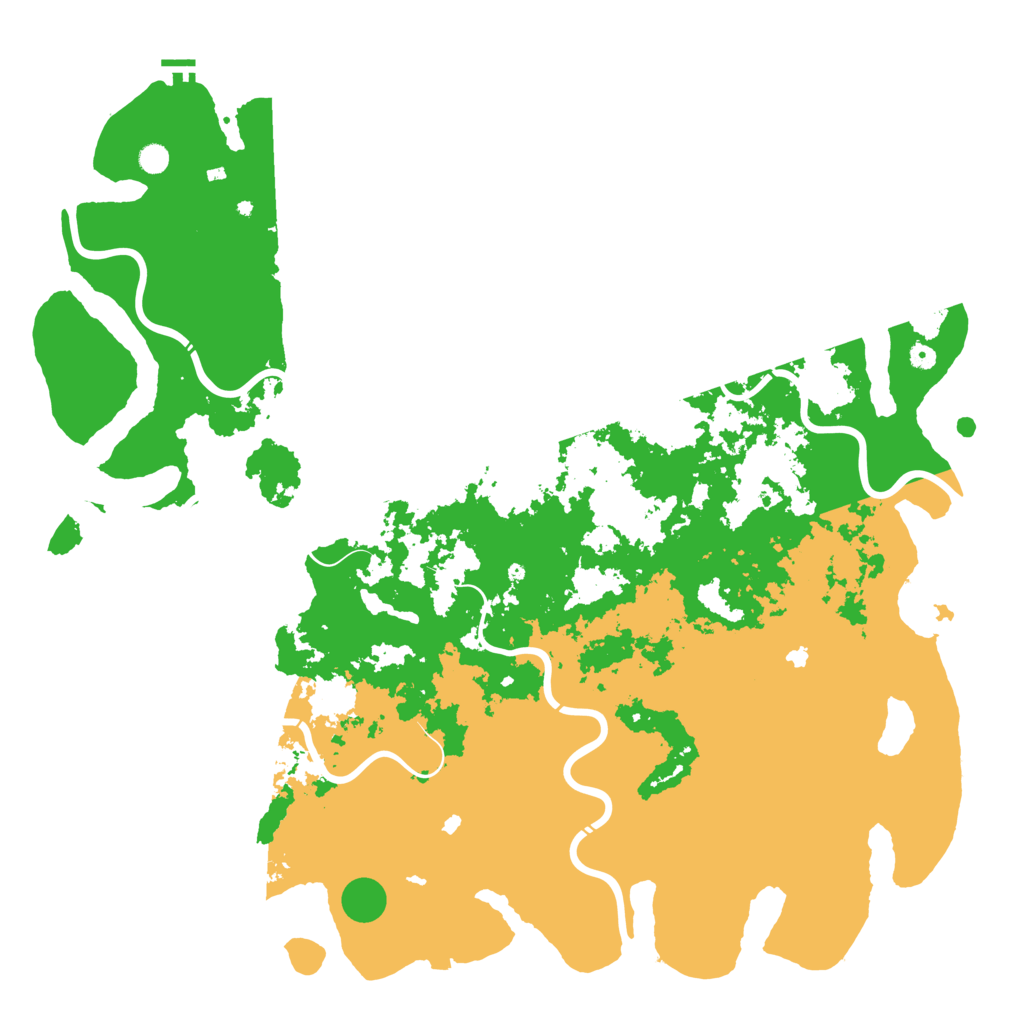 Biome Rust Map: Procedural Map, Size: 6000, Seed: 6740