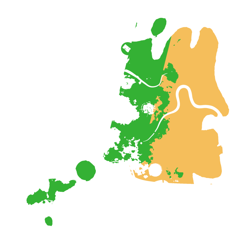 Biome Rust Map: Procedural Map, Size: 3550, Seed: 800036