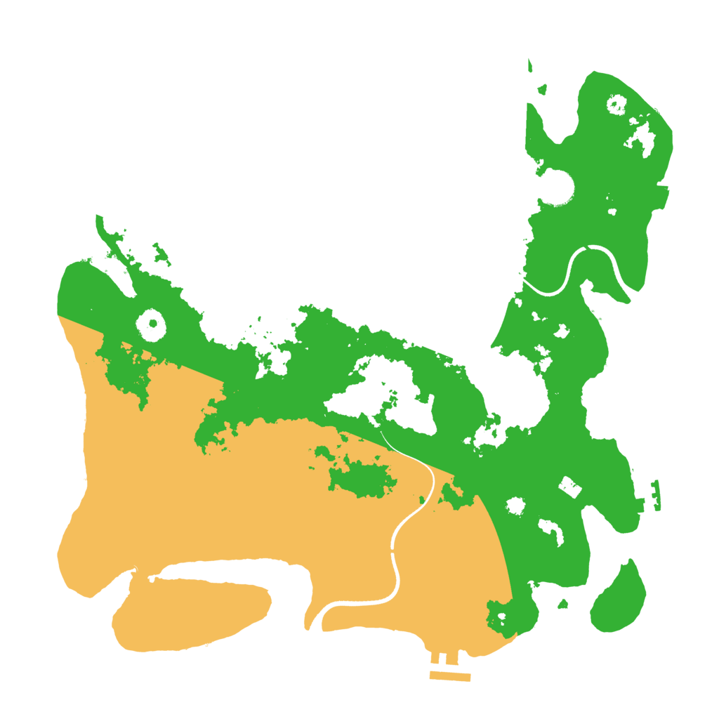 Biome Rust Map: Procedural Map, Size: 3550, Seed: 470830