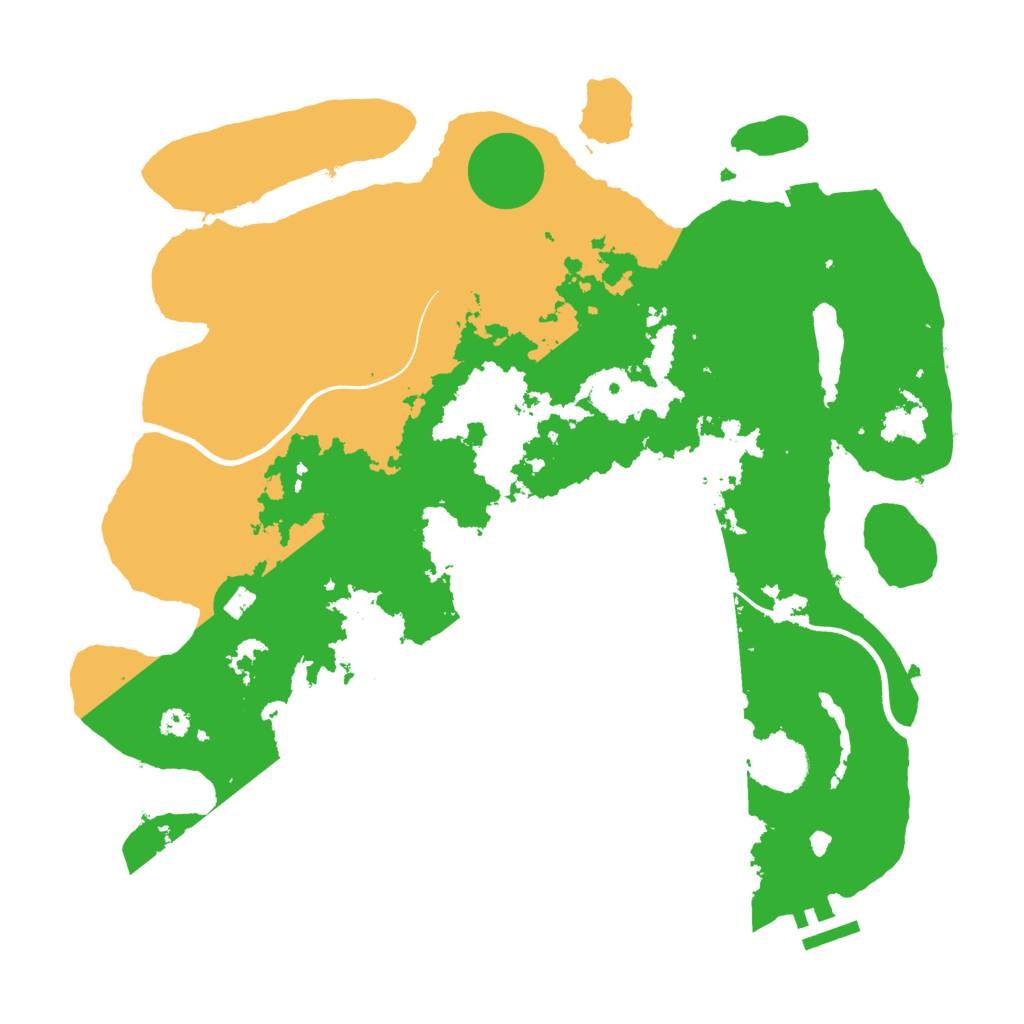 Biome Rust Map: Procedural Map, Size: 3550, Seed: 734756