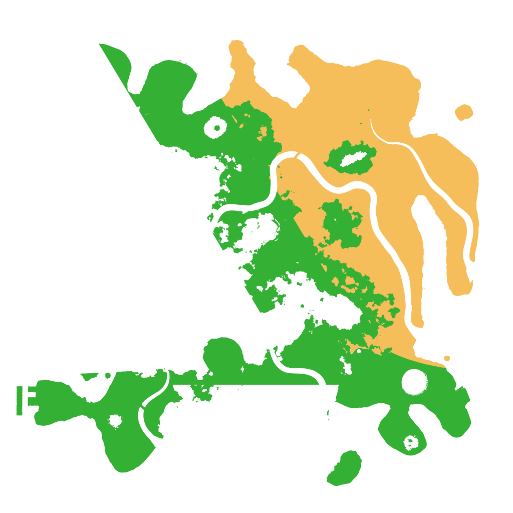 Biome Rust Map: Procedural Map, Size: 3550, Seed: 934576