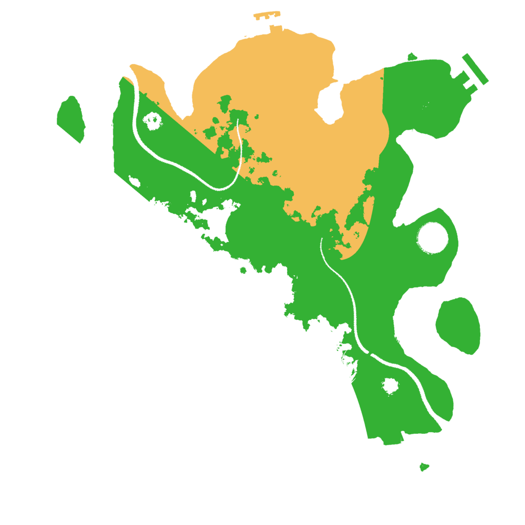 Biome Rust Map: Procedural Map, Size: 3000, Seed: 212476447