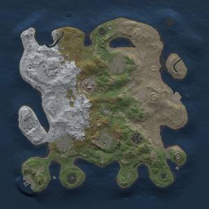 Thumbnail Rust Map: Procedural Map, Size: 3000, Seed: 2022, 14 Monuments